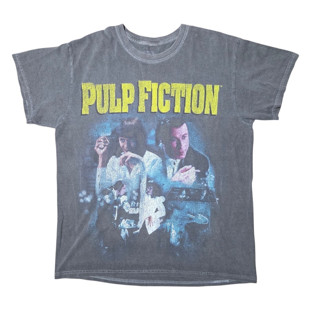2021 Miramax Pulp Fiction Movie John Travolta Uma Thurman T-Shirt Small